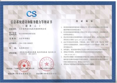 CS系統集成資質辦理的意義、流程與所需資料